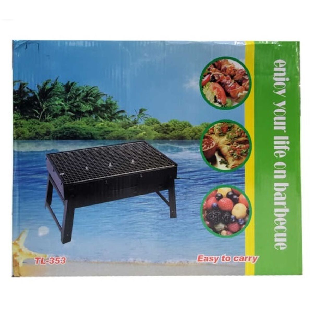 GENERICO - MINI PARRILLA PORTATIL BBQ - GRILL ASADOR - BARBACOA PICNIC