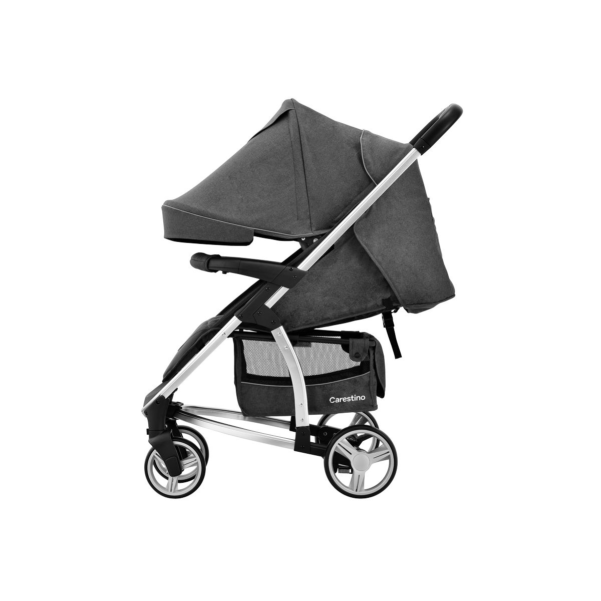 CARESTINO - Coche Carestino London Gris con porta bebé y Moisés
