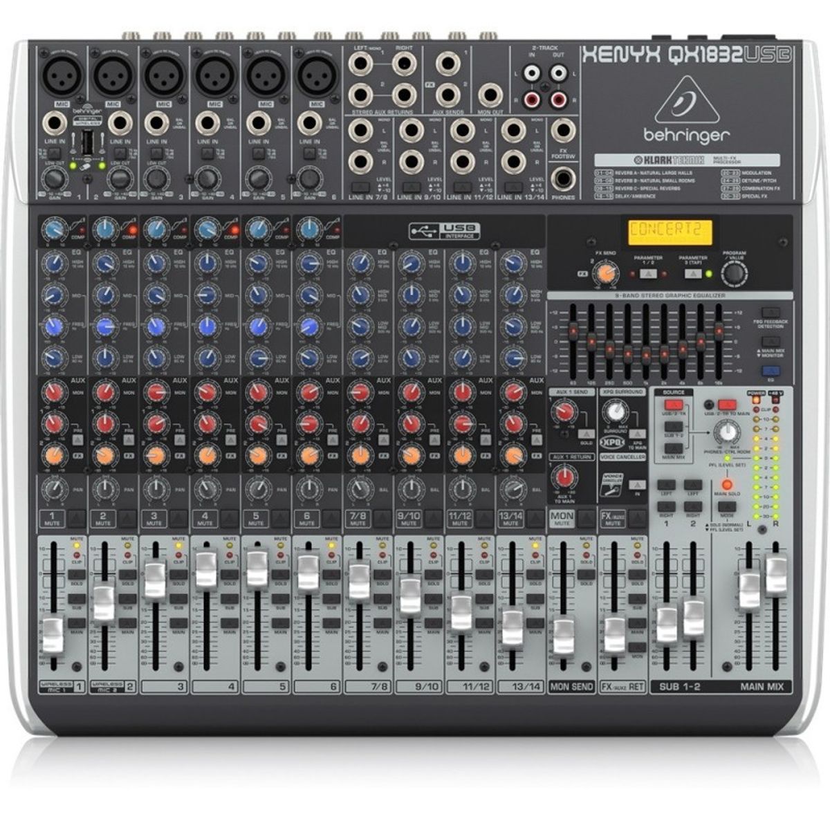 BEHRINGER - Behringer Xenyx QX1832USB Mesa de Mezclas USB