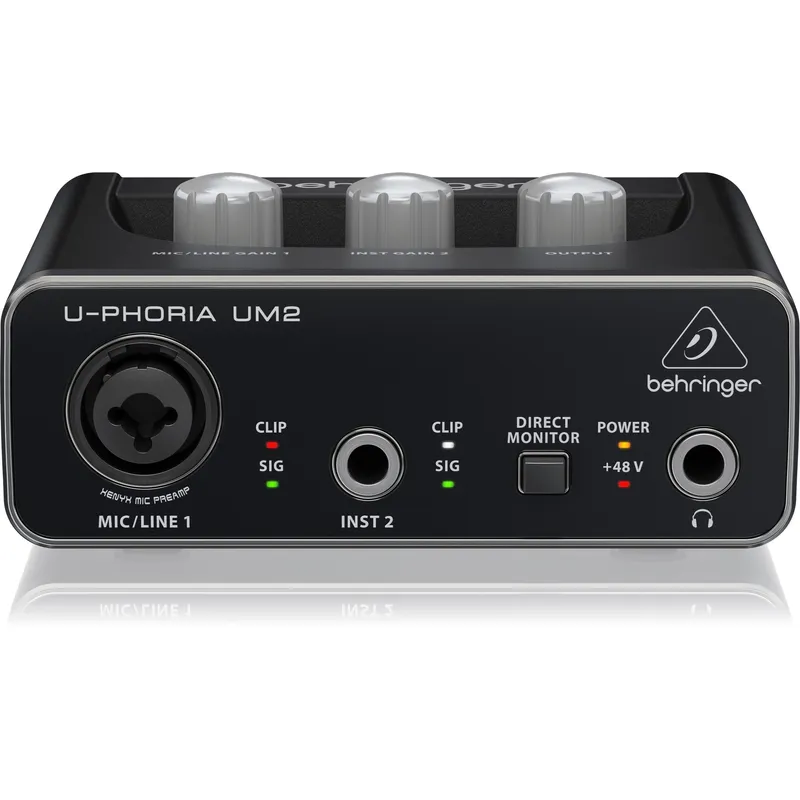 BEHRINGER - Behringer U-Phoria UM2 Interfaz de Audio USB