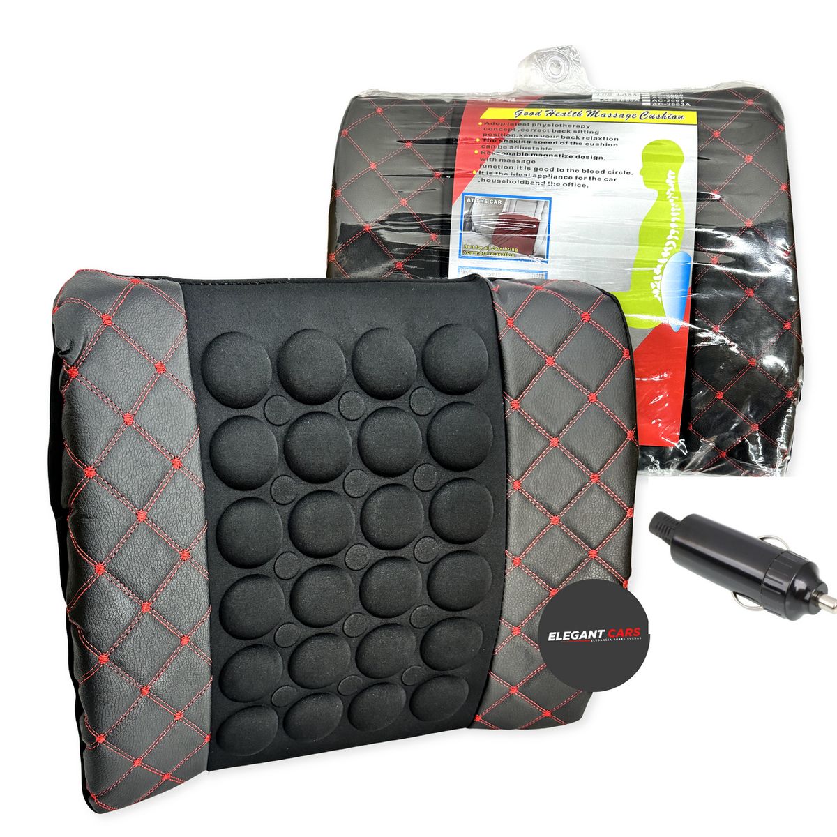 JET - Soporte Lumbar Masajeador 2 velocidades