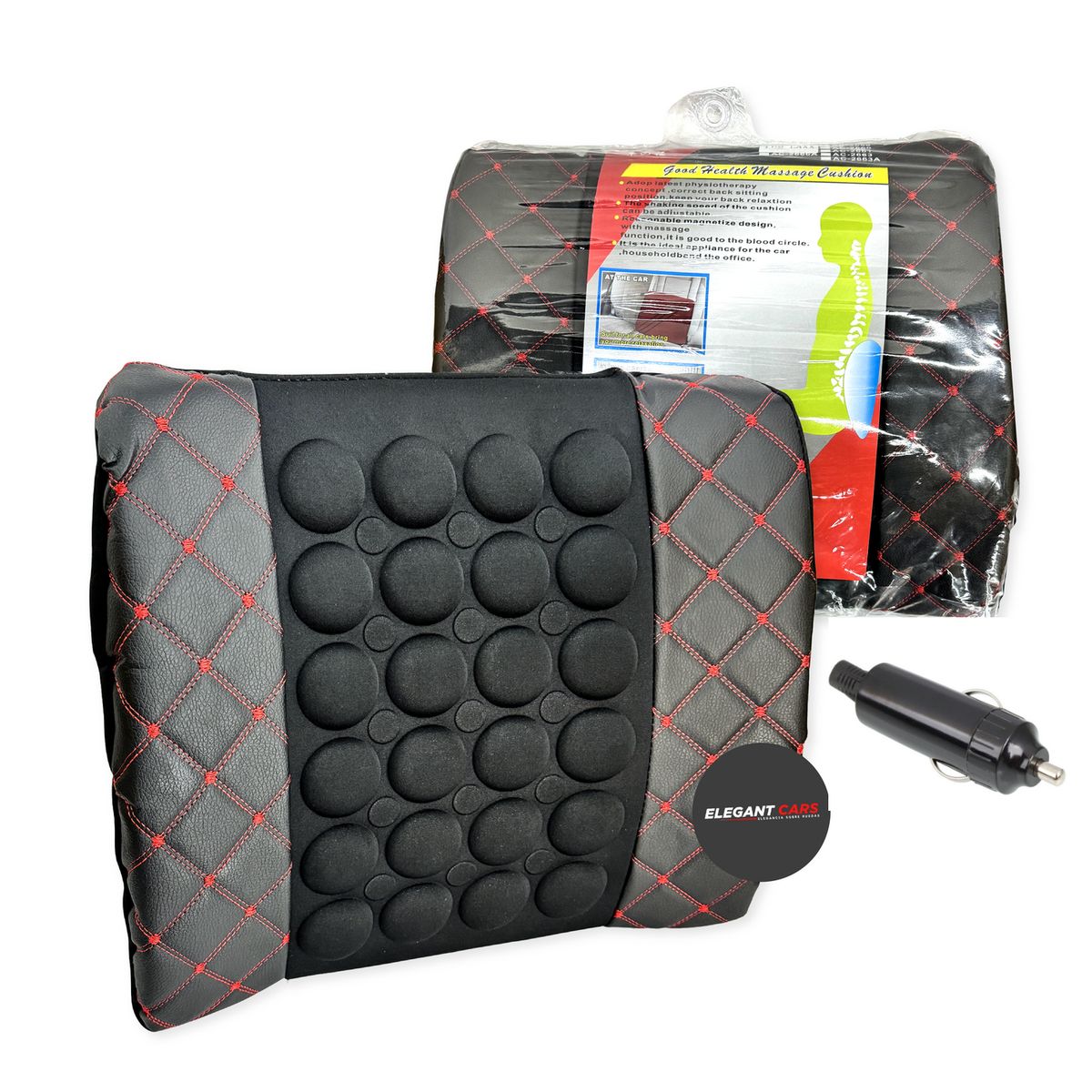 JET - Soporte Lumbar Masajeador 2 velocidades