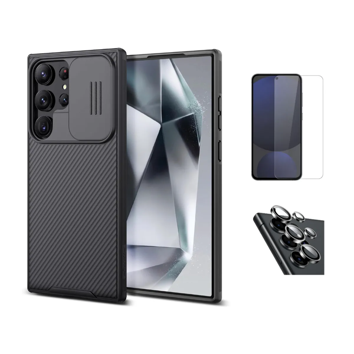 NILLKIN - CASE NILLKIN SAMSUNG GALAXY S25 ULTRA Y VIDRIOS