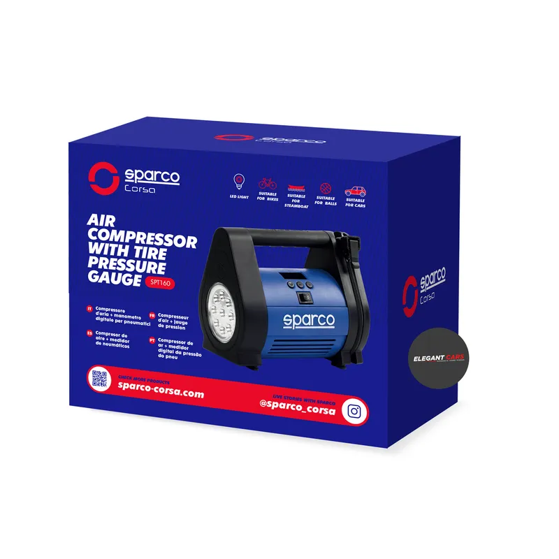 JET - Compresor de aire  para neumáticos Sparco  12V