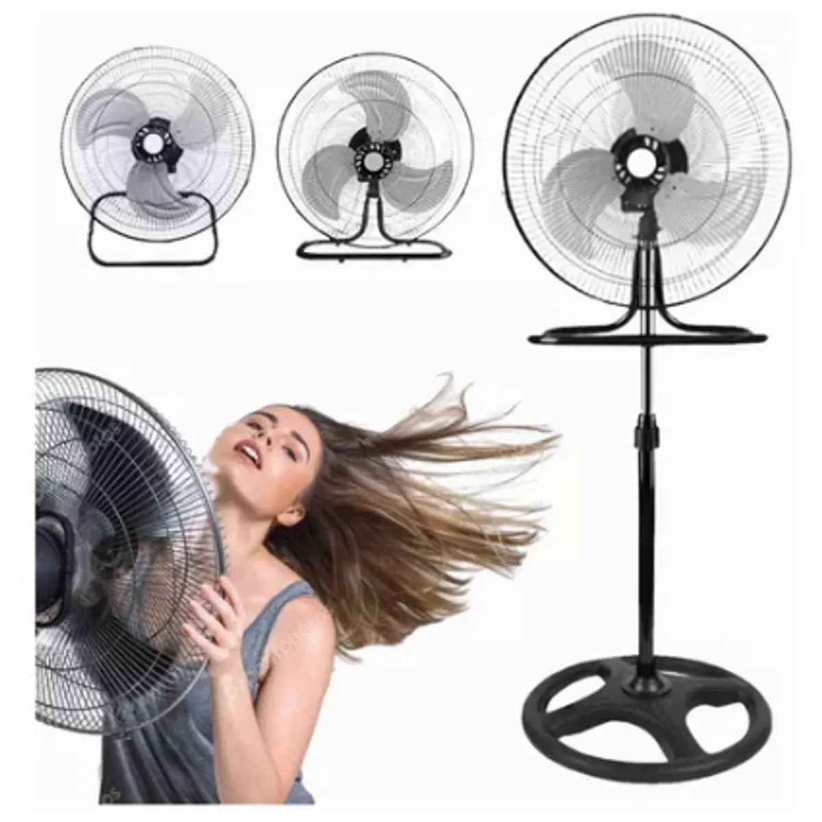 GENERICO - Ventilador 100W de 18" 3 en 1 gausho-18-3B