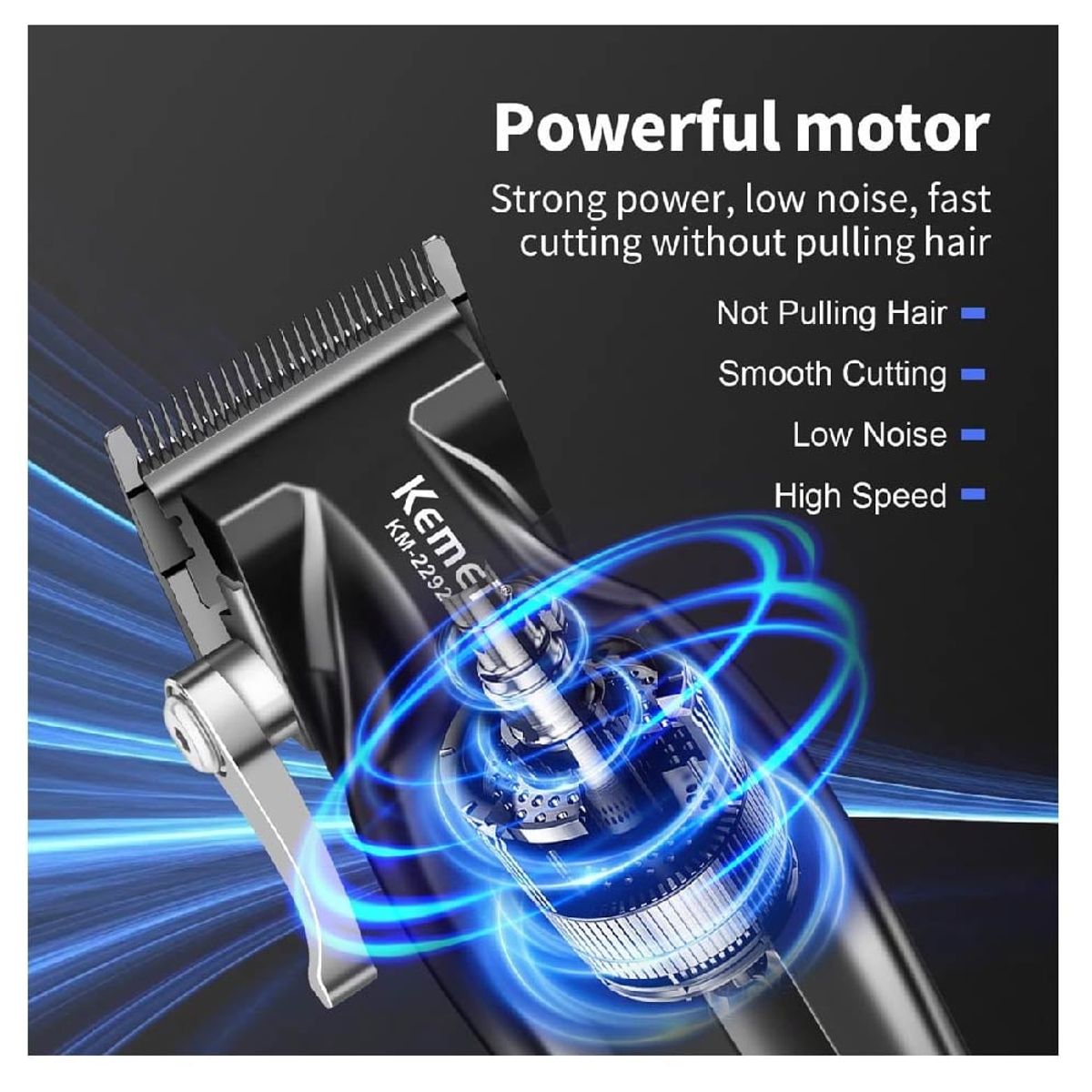 GENERICO - Maquina de cortar cabello Profesional KEMEY