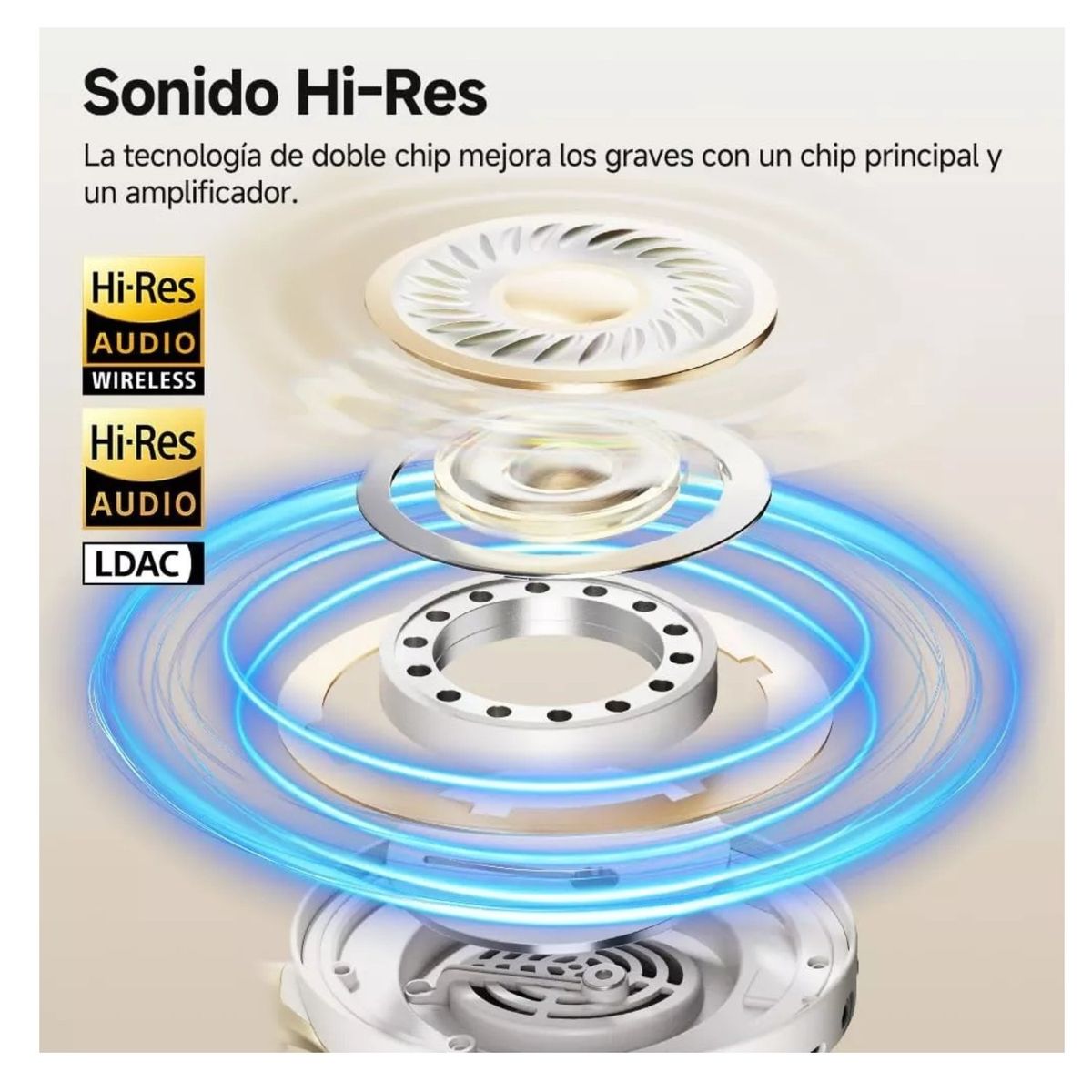 QCY - Audífonos Inalámbricos QCY H3 Pro ANC 55 Horas Negro