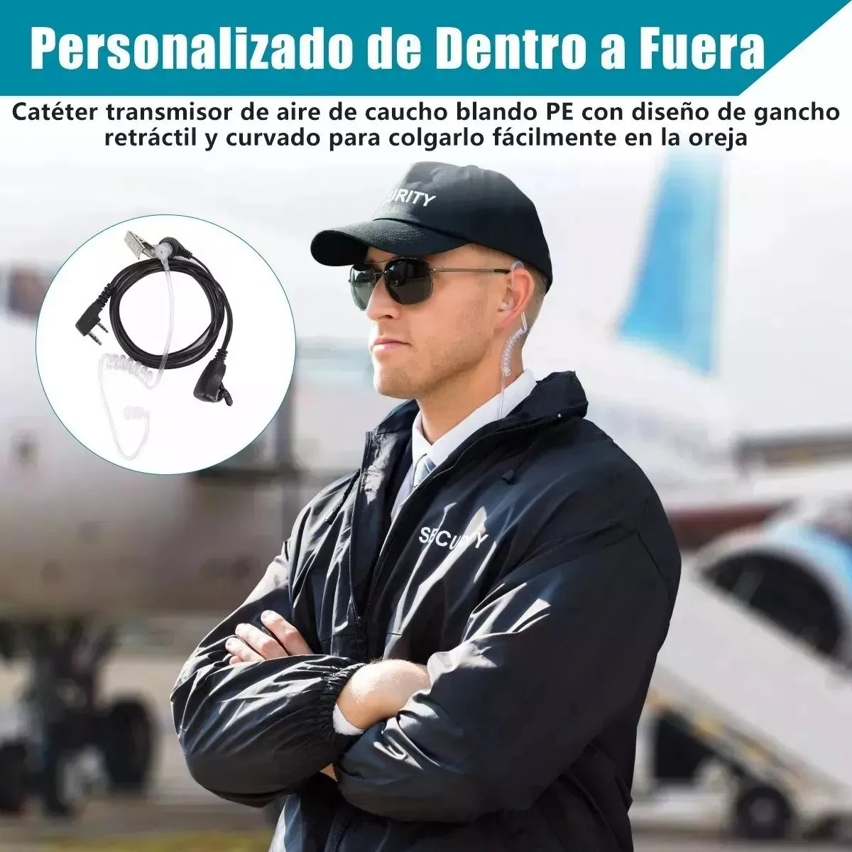 OEM - 04 Radio Walkie Talkie Seguridad + 04 Audifono Microfono Tactico