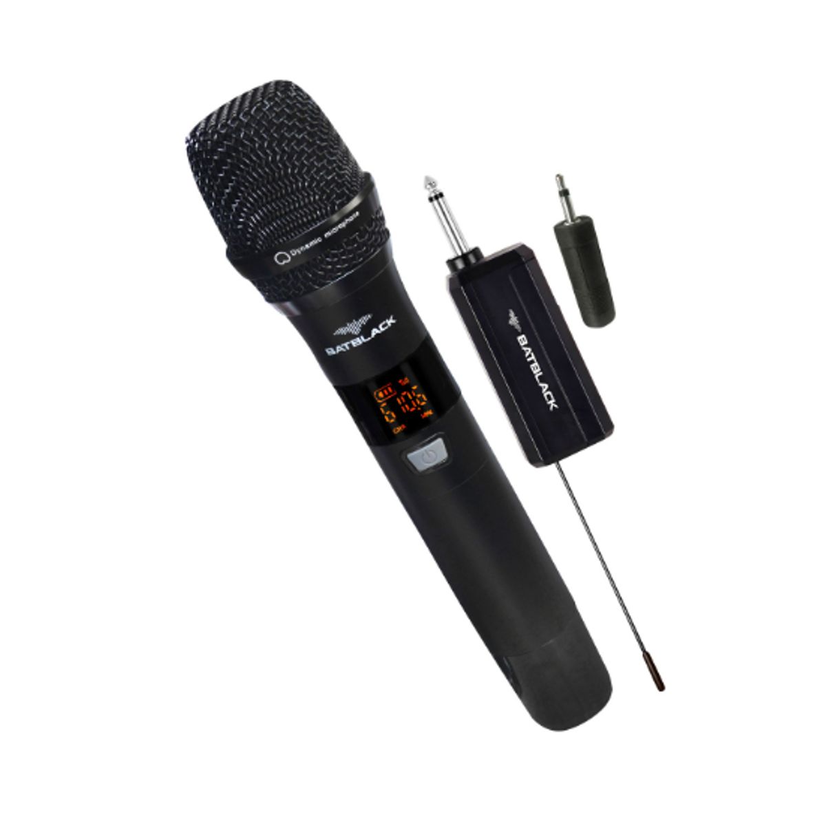 BATBLACK - Micrófono inalámbrico recargable Batblack BT-LR51 UHF
