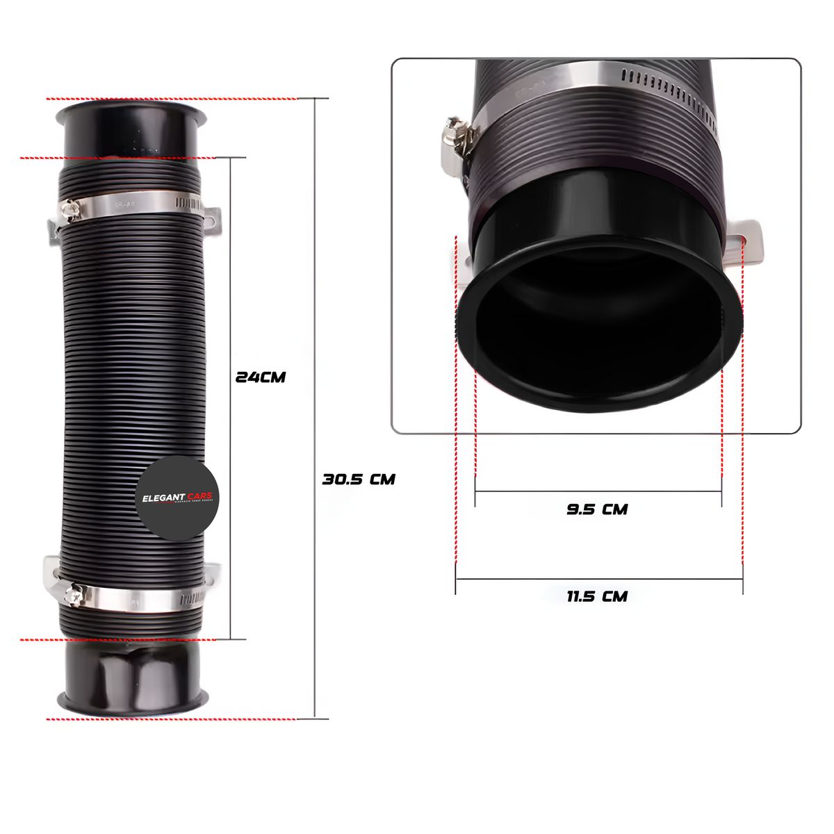 JET - INTAKE TUBO TOMA DE AIRE FLEXIBLE 1M