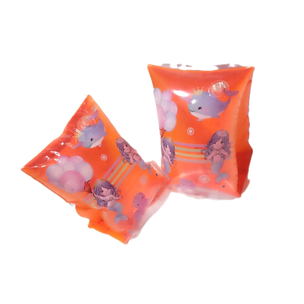 GENERICO - Flotadores de Brazo Inflables Sirena Naranja