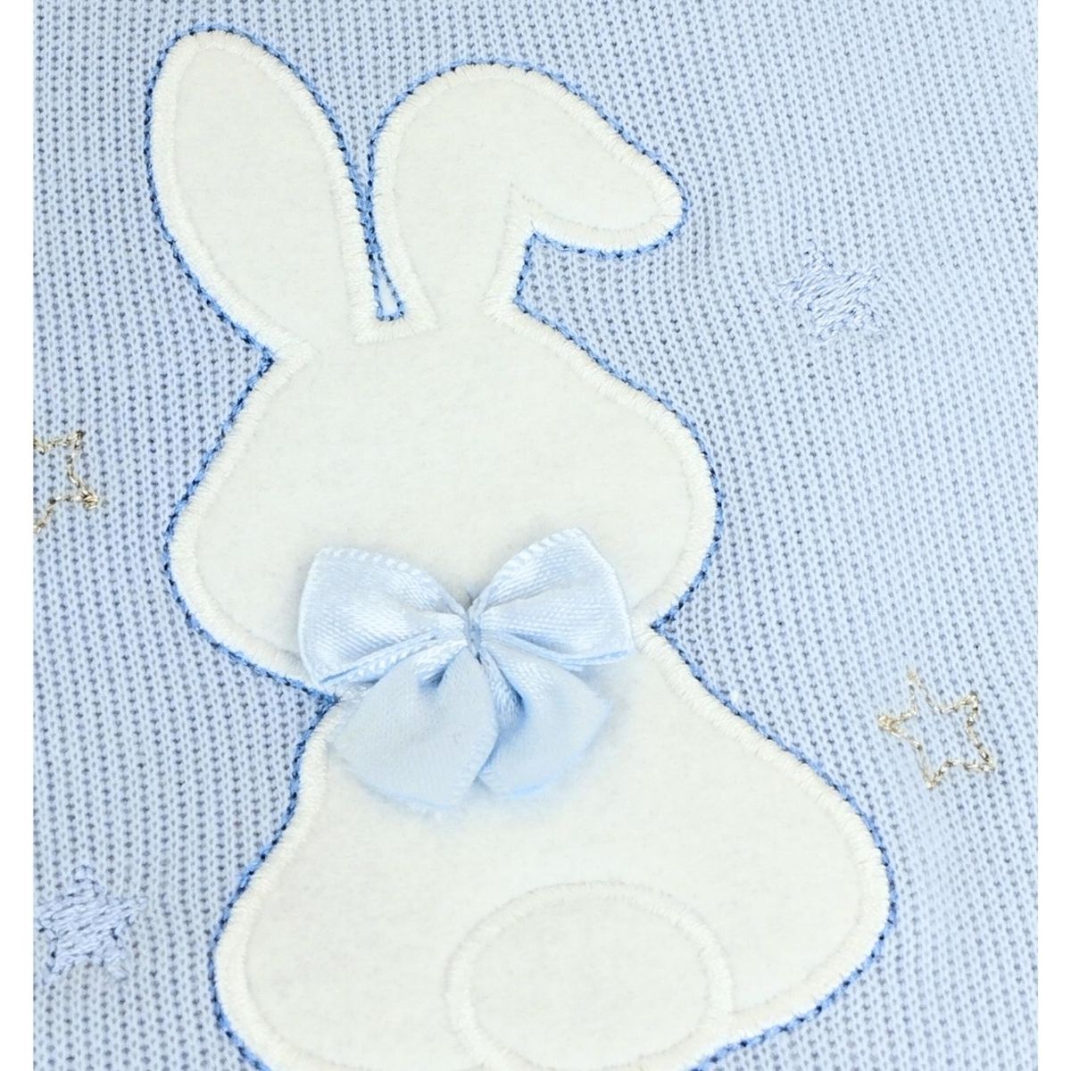 GENERICO - Enterizo Bebé con Capucha y Orejas de Conejo Celeste