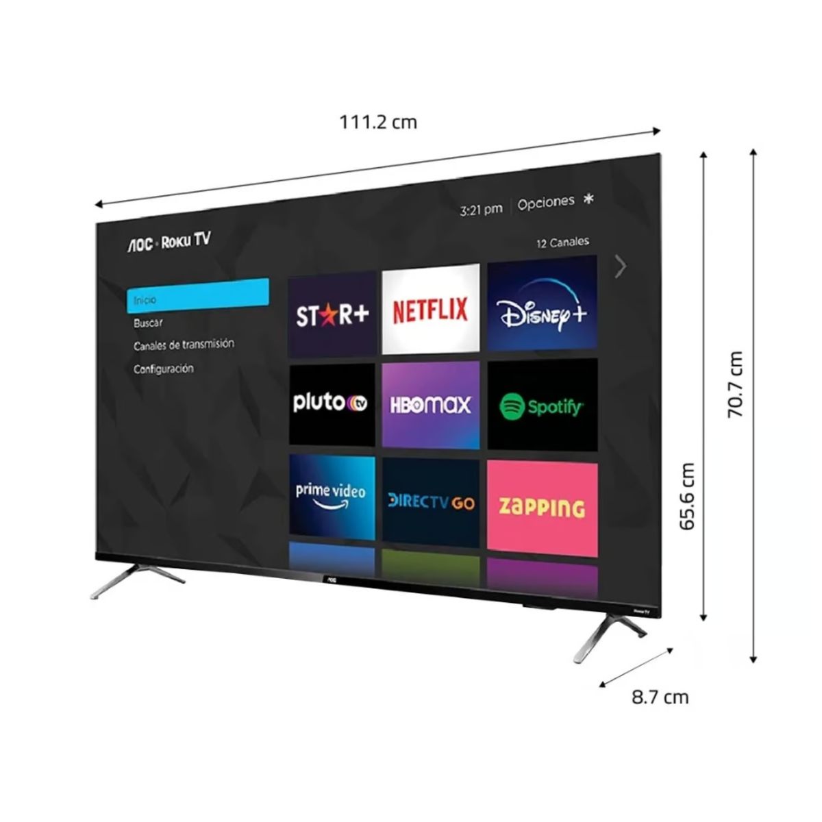 AOC - Televisor AOC LED 50 UHD 4K Smart Tv 50U6125
