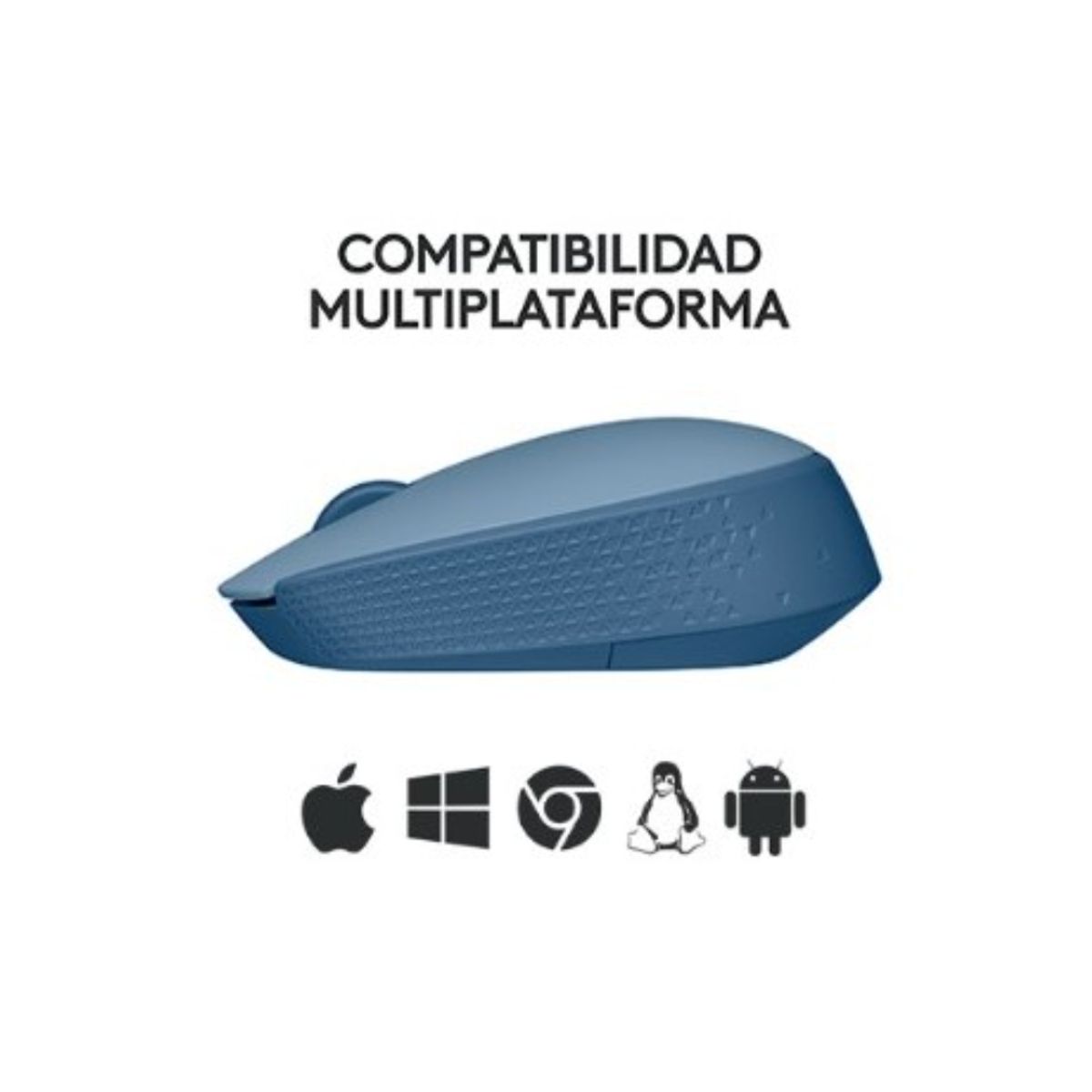 LOGITECH - Mouse Logitech M170 Inalámbrico Blue Gray