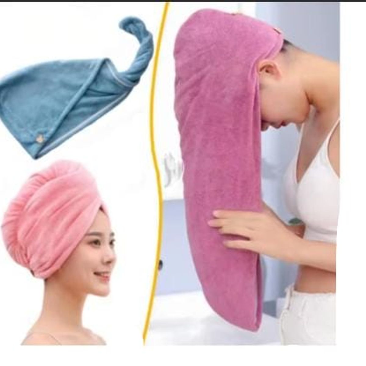 GENERICO - 1Toalla turbante para cabello spa sauna