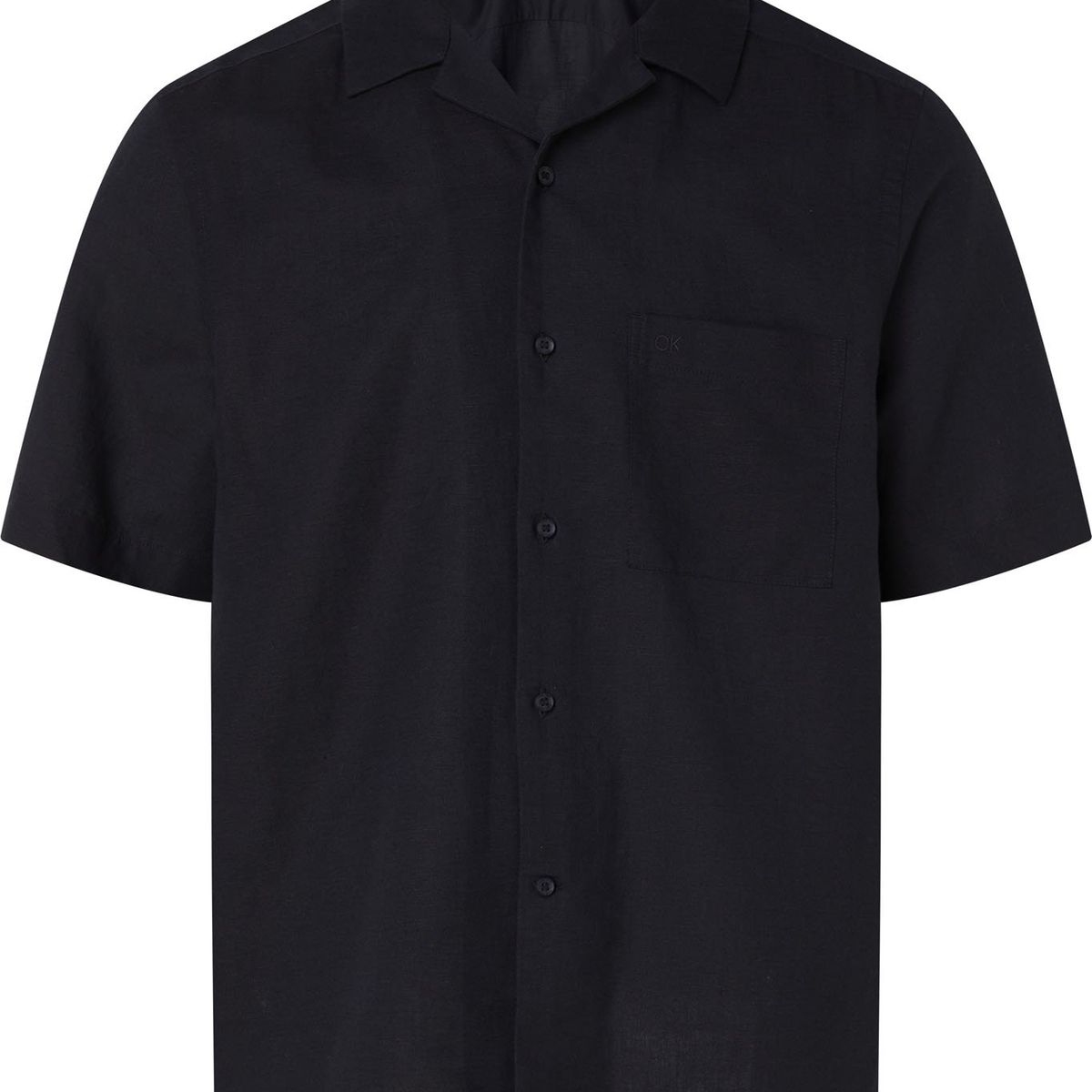 CALVIN KLEIN - CAMISA LINEN COTTON CUBAN S/S SHIRT