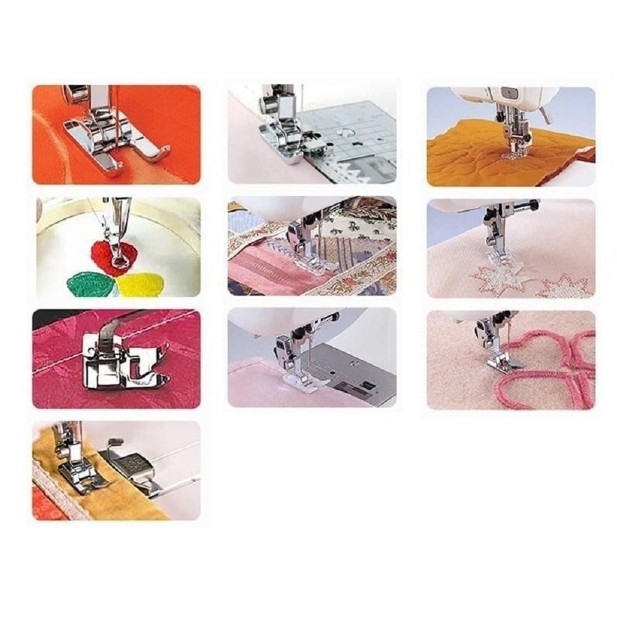 GENERICO - Kit de Prensatelas 52 Pcs para Brother Singer Janome