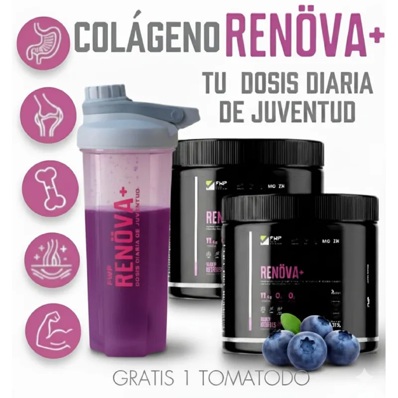 GENERICO - RENOVA + COLAGENO  PACK X 2 POTES PROMOCION REGALO 1 TOMATODO