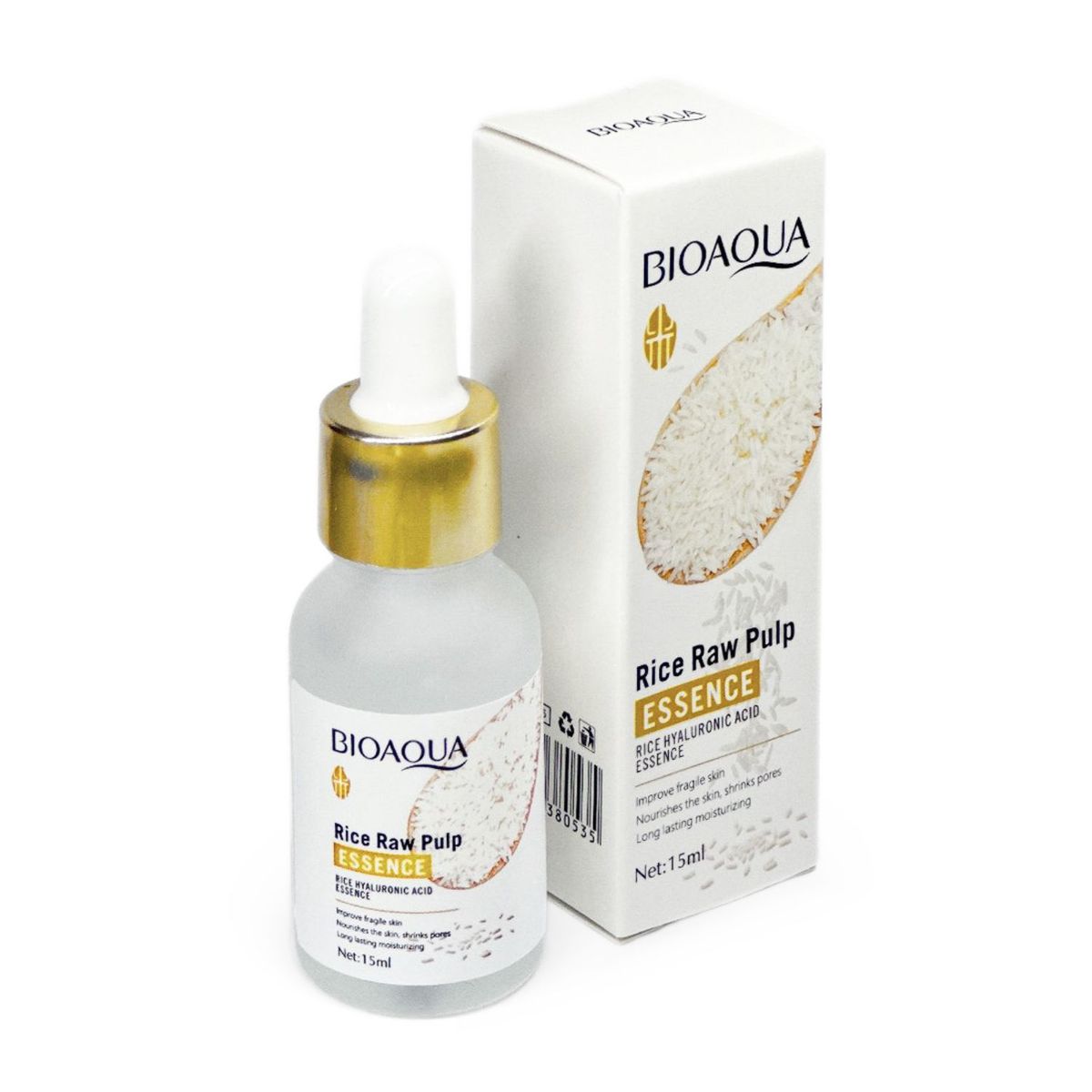 BIOAQUA - SERUM FACIAL ARROZ RICE RAW PULP ESSENCE BIOAQUA 15ML ANTIARRUGAS