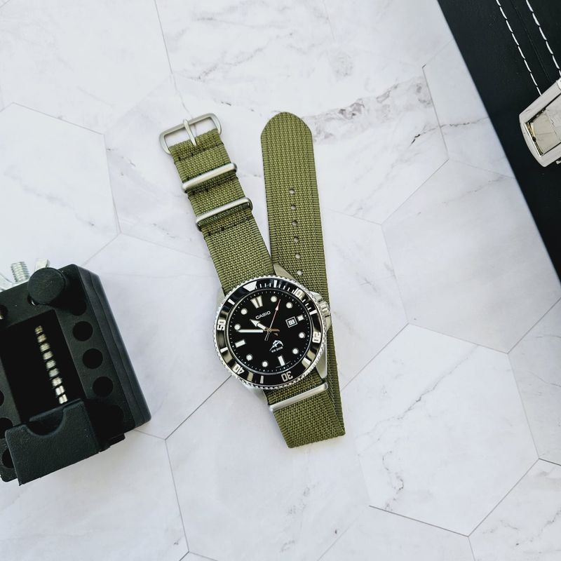 GENERICO - Correa Nylon NATO - 22mm Universal - Verde