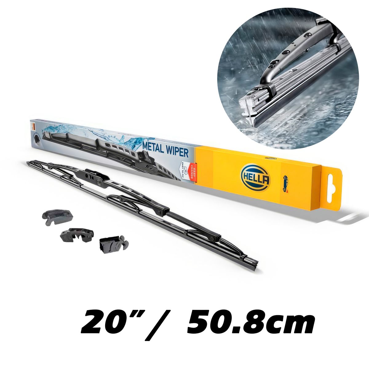 HELLA - Limpiaparabrisas Hella Wiper 20 50CM Metal 1 Par