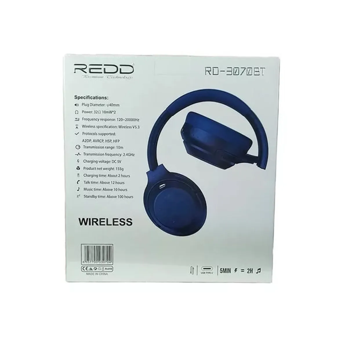 GENERICO - Audífonos con Cancelación de Ruido Bluetooth Inalámbricos Redd 3070