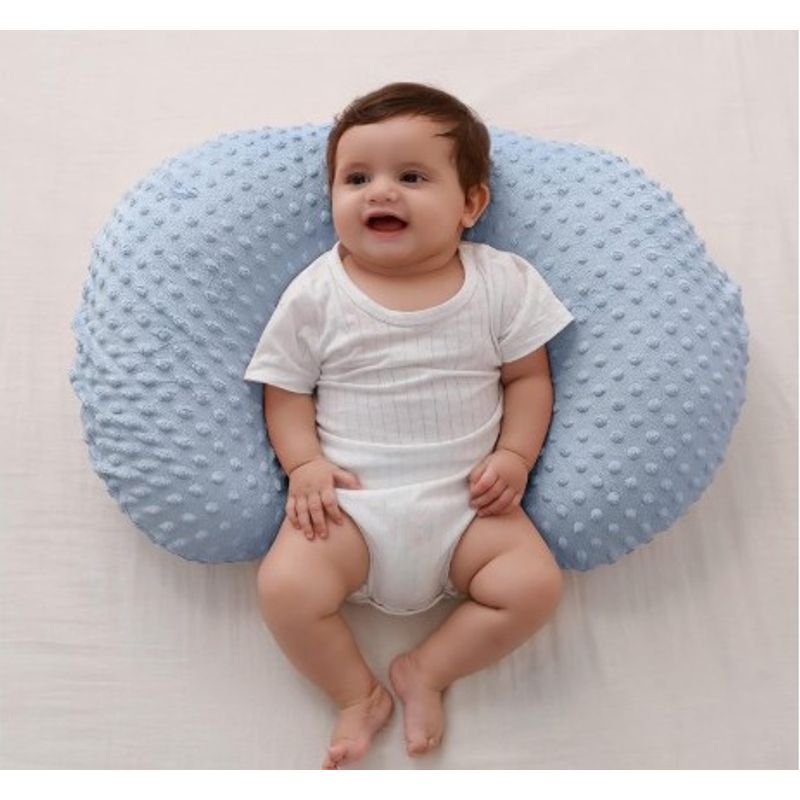 GENERICO - Almohada Y Posicionador De Lactancia Celeste