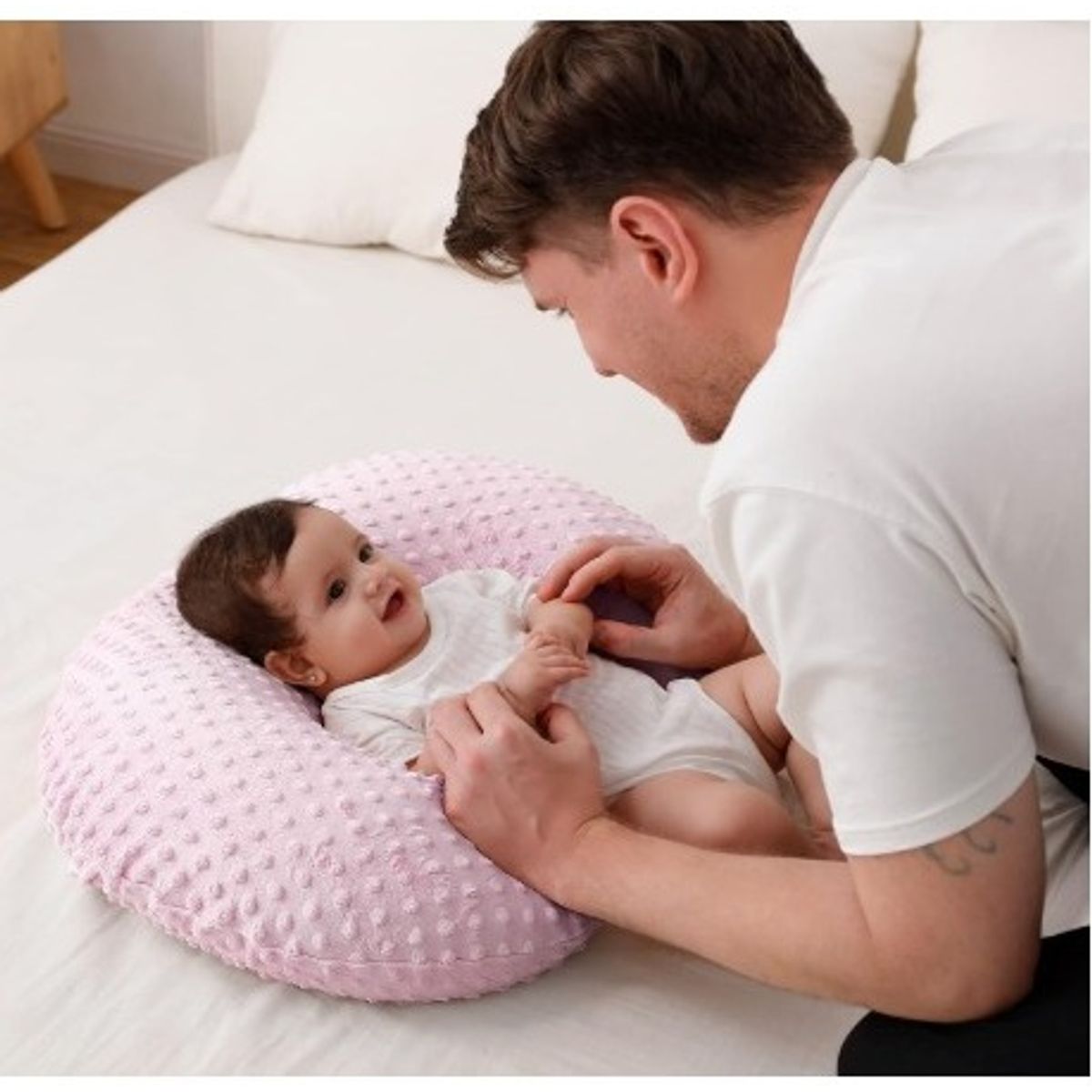 GENERICO - Almohada Y Posicionador De Lactancia ROSADO