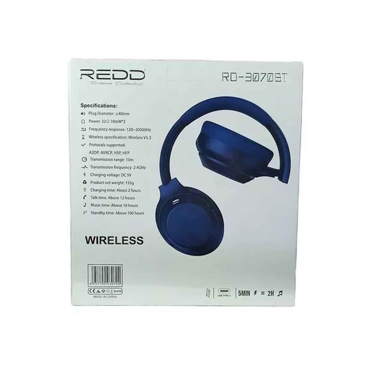 OEM - Audífonos con Cancelación de Ruido Bluetooth Inalámbricos Redd 3070