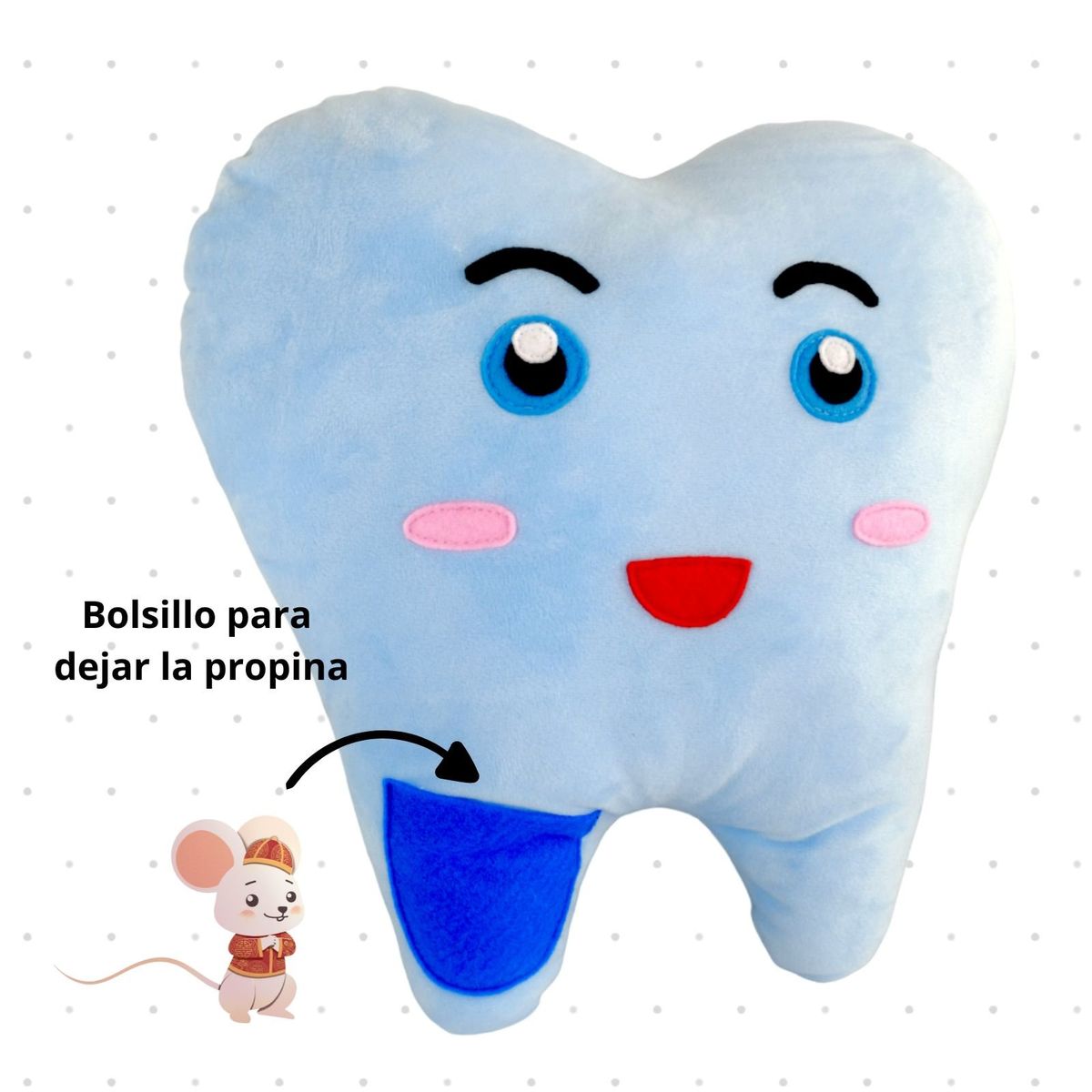 NO LOGO - Cojin forma diente para niños