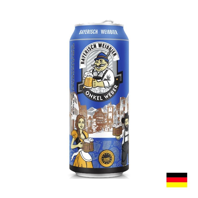 GOURMET 117 - CERVEZA DE TRIGO BAYERISCH WEIBBIER ONKEL WEBER 500ML