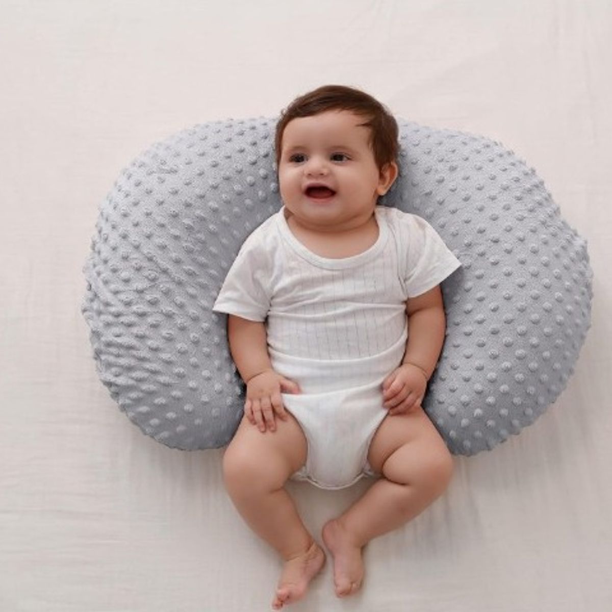 GENERICO - Almohada Y Posicionador De Lactancia PLOMO