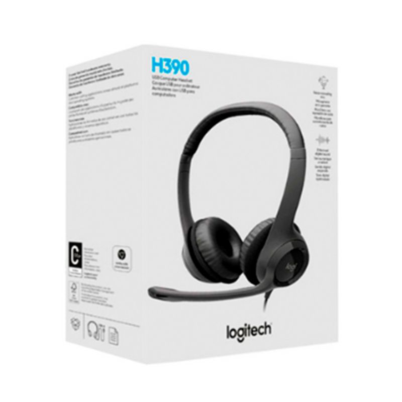 LOGITECH - Audífonos USB Con Micrófono Logitech H390 Negro
