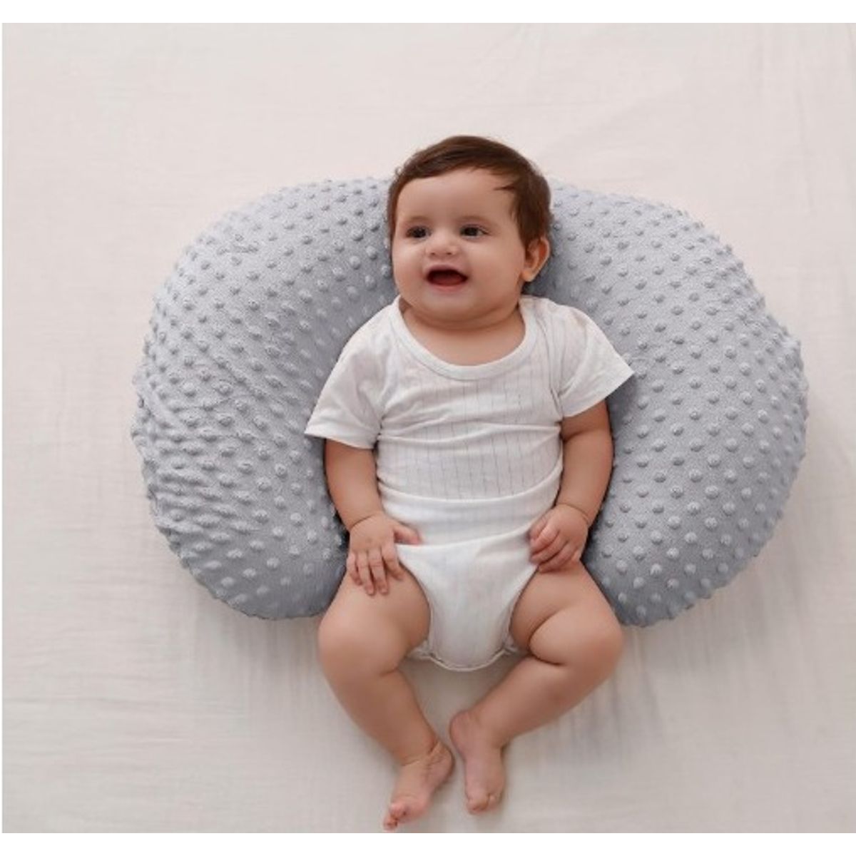 GENERICO - Almohada Y Posicionador De Lactancia Plomo