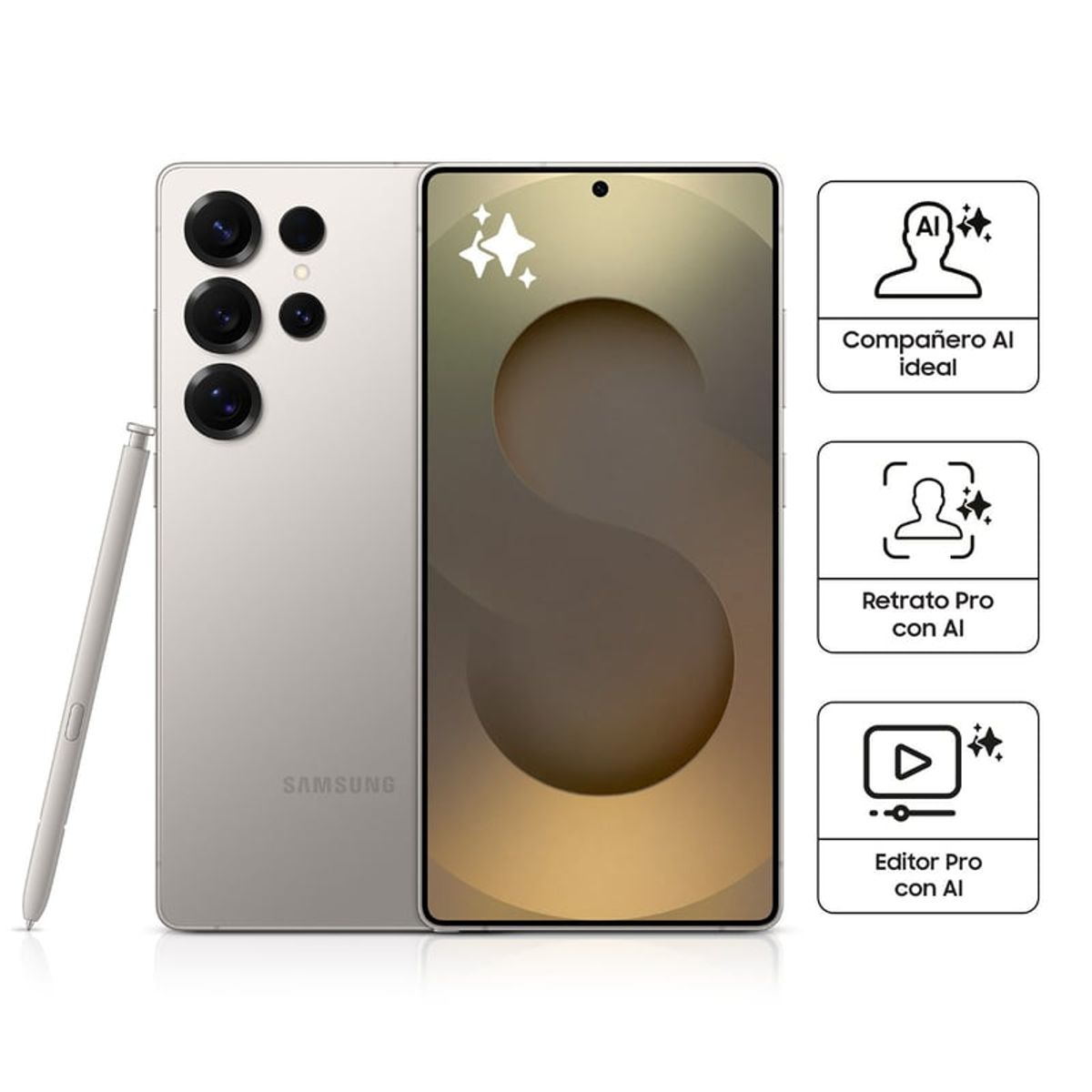 SAMSUNG - SAMSUNG Galaxy S25 Ultra 512GB - Titanium Gray