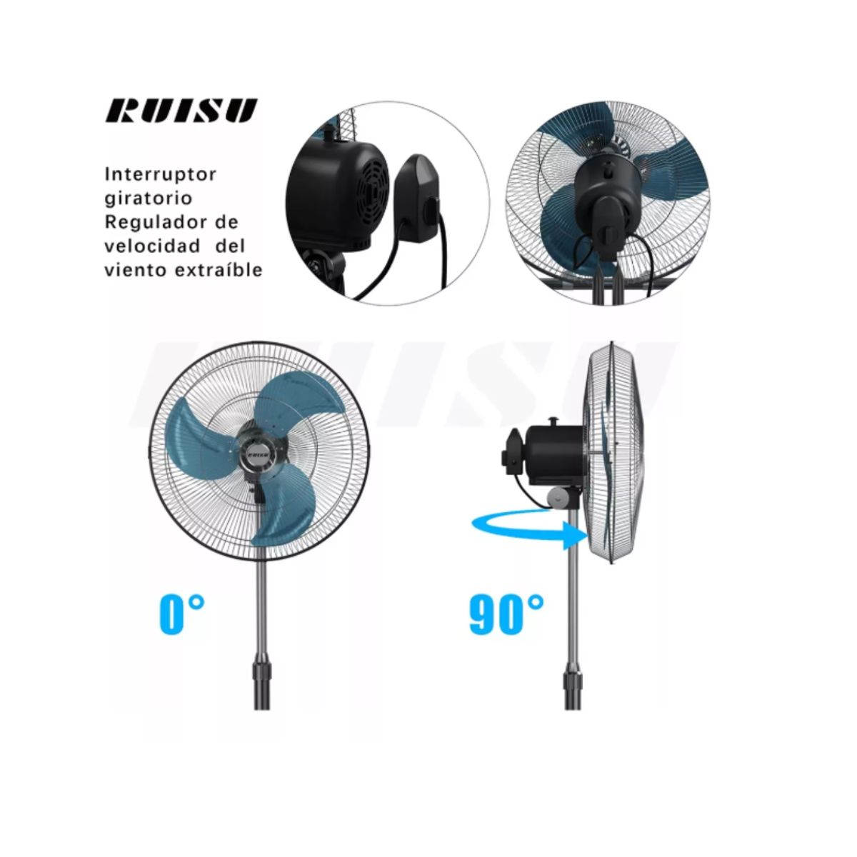 GENERICO - VENTILADOR DE 3 ASPAS 3 EN 1