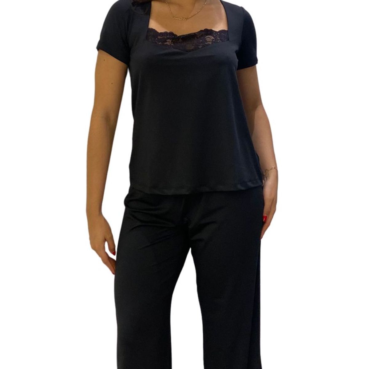 PURPURATTA - PIJAMA AROMA MANGA CORTA