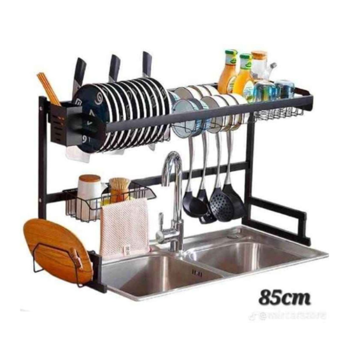 GENERICO - Rack secaplatos moderno de acero inoxidable