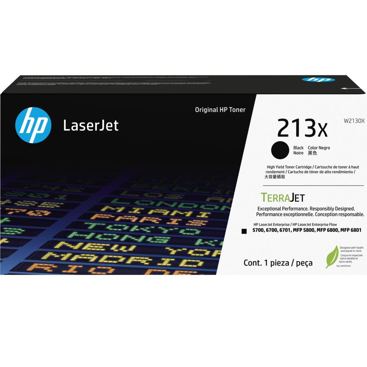 HP - Cartucho de Toner HP 213X Negro