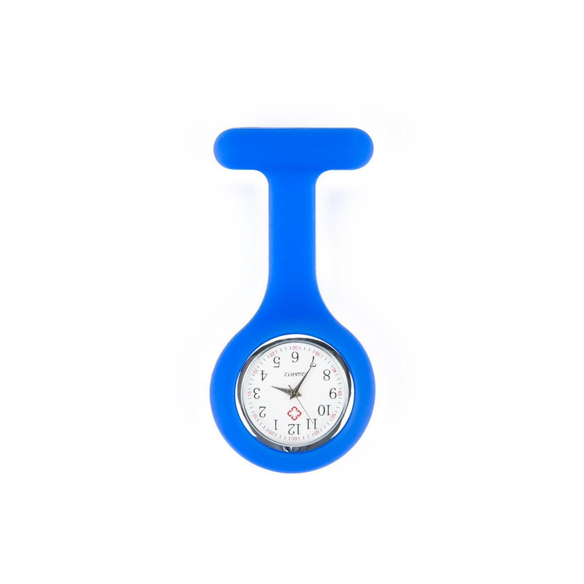 GENERICO - Reloj para Enfermera de Silicona Azul Eléctrico con Pin Solapa