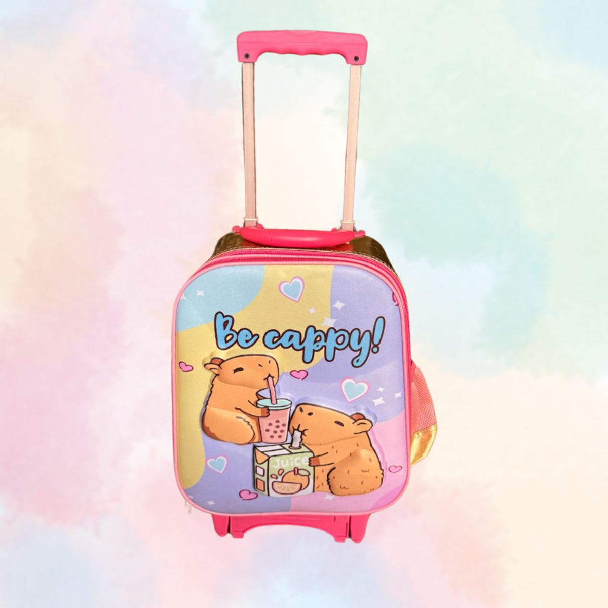 GENERICO - MOCHILA CAPIBARA TRES PIEZAS