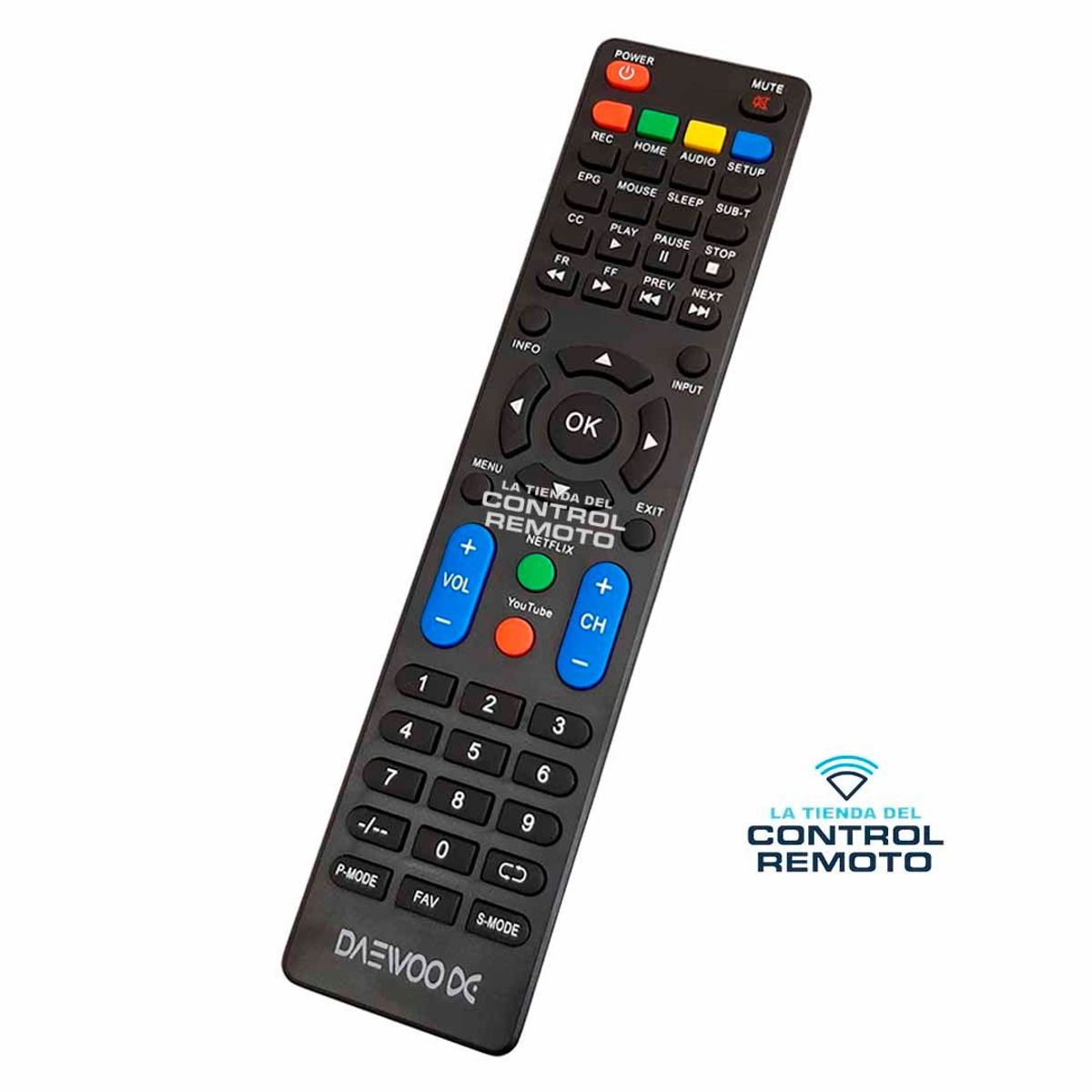 GENERICO - Control Remoto Tv Daewoo Smart Tv Android 4K
