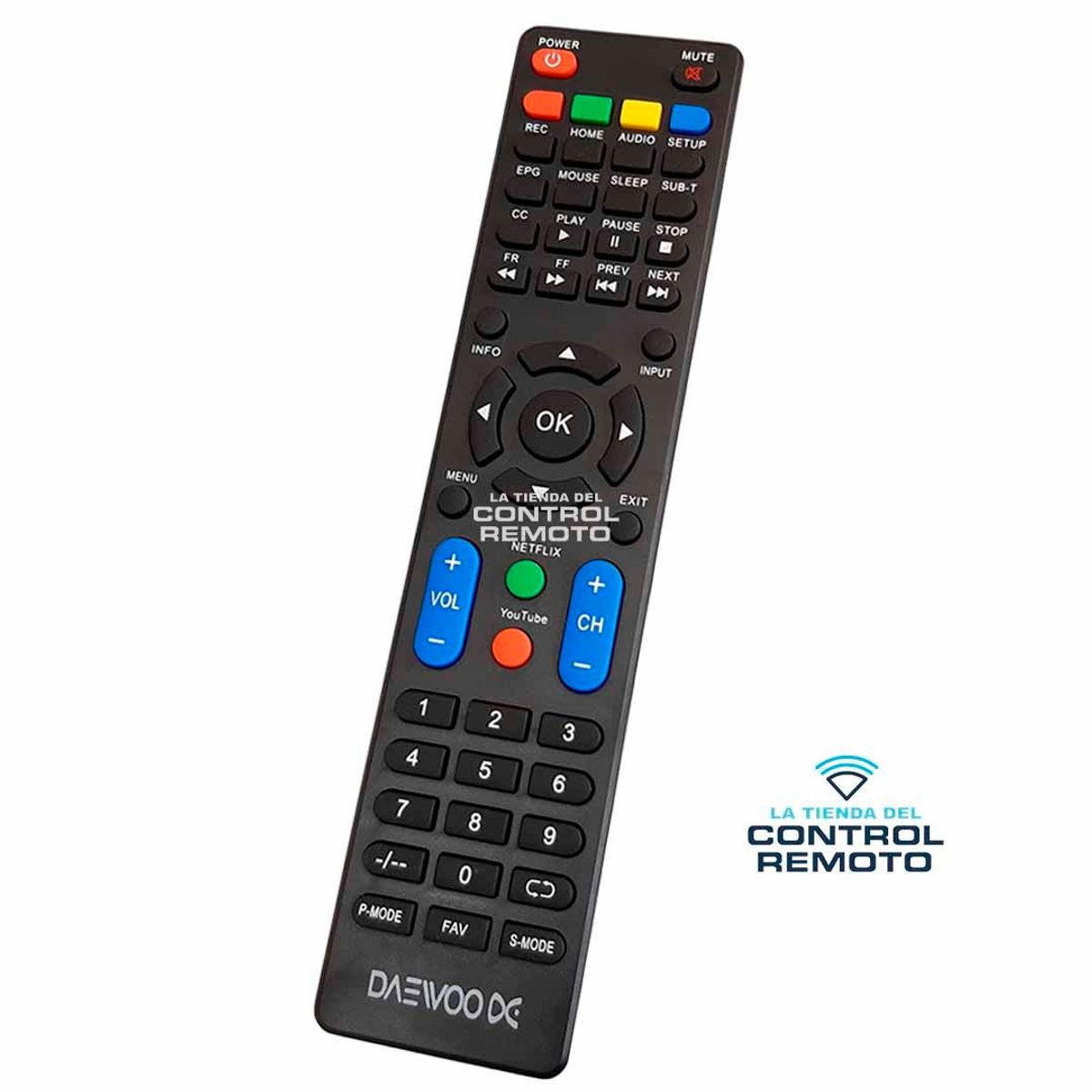 GENERICO - Control Remoto Tv Daewoo Smart Tv Android 4K