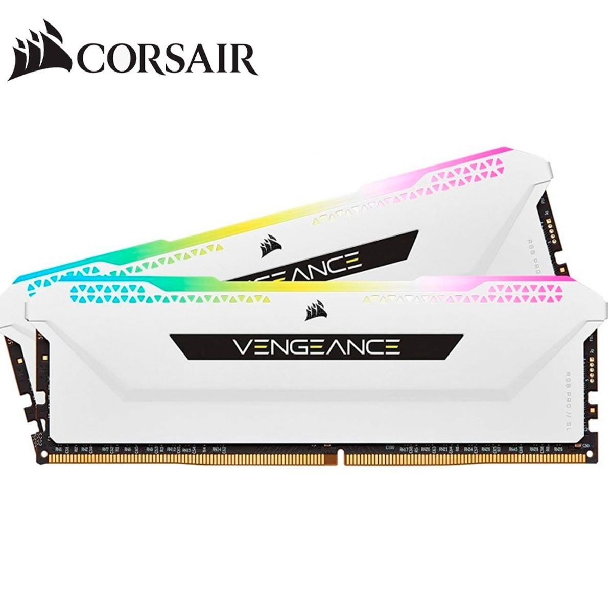CORSAIR - Memoria RAM Corsair Vengeance RGB ProSL 32GB DDR4 3200Mz Blanco 2x16GB
