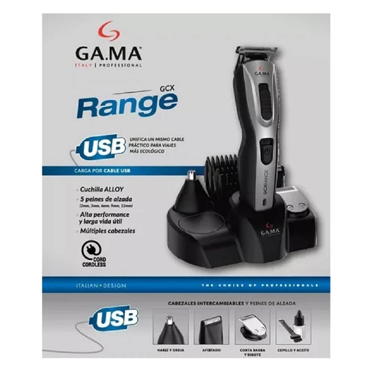 GAMA - Cortadora de Cabello GCX RANGE Gama PACK