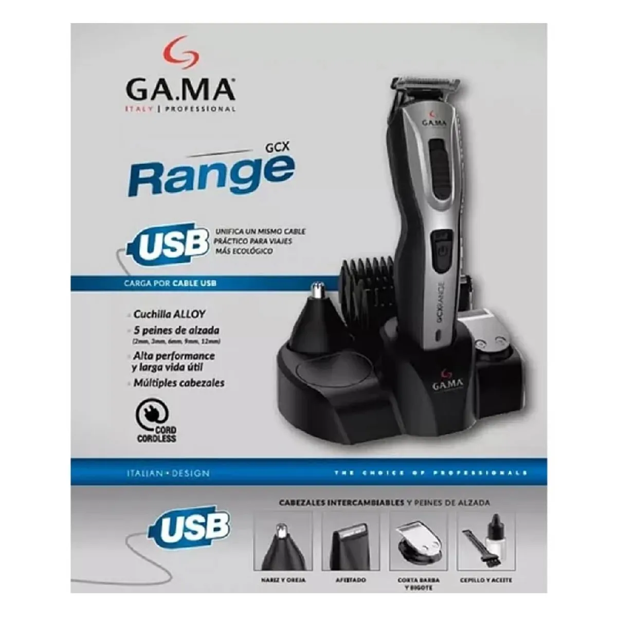 GAMA - Cortadora de Cabello GCX RANGE Gama PACK