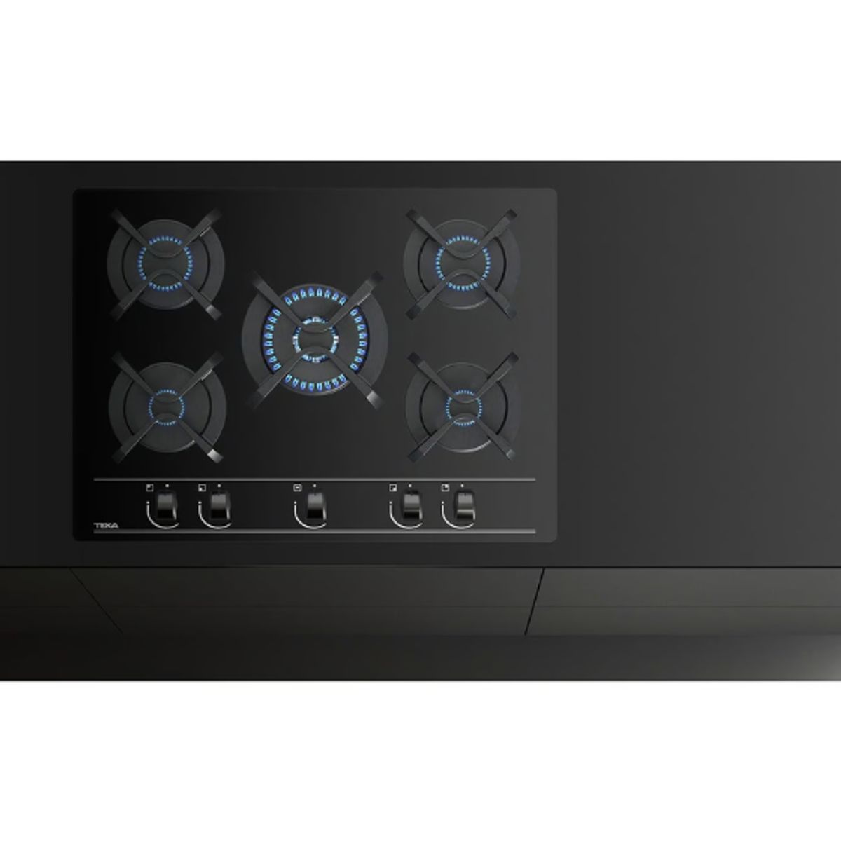 TEKA - Encimera Empotrada TEKA Cristal Gas GBC 75030 KBB.