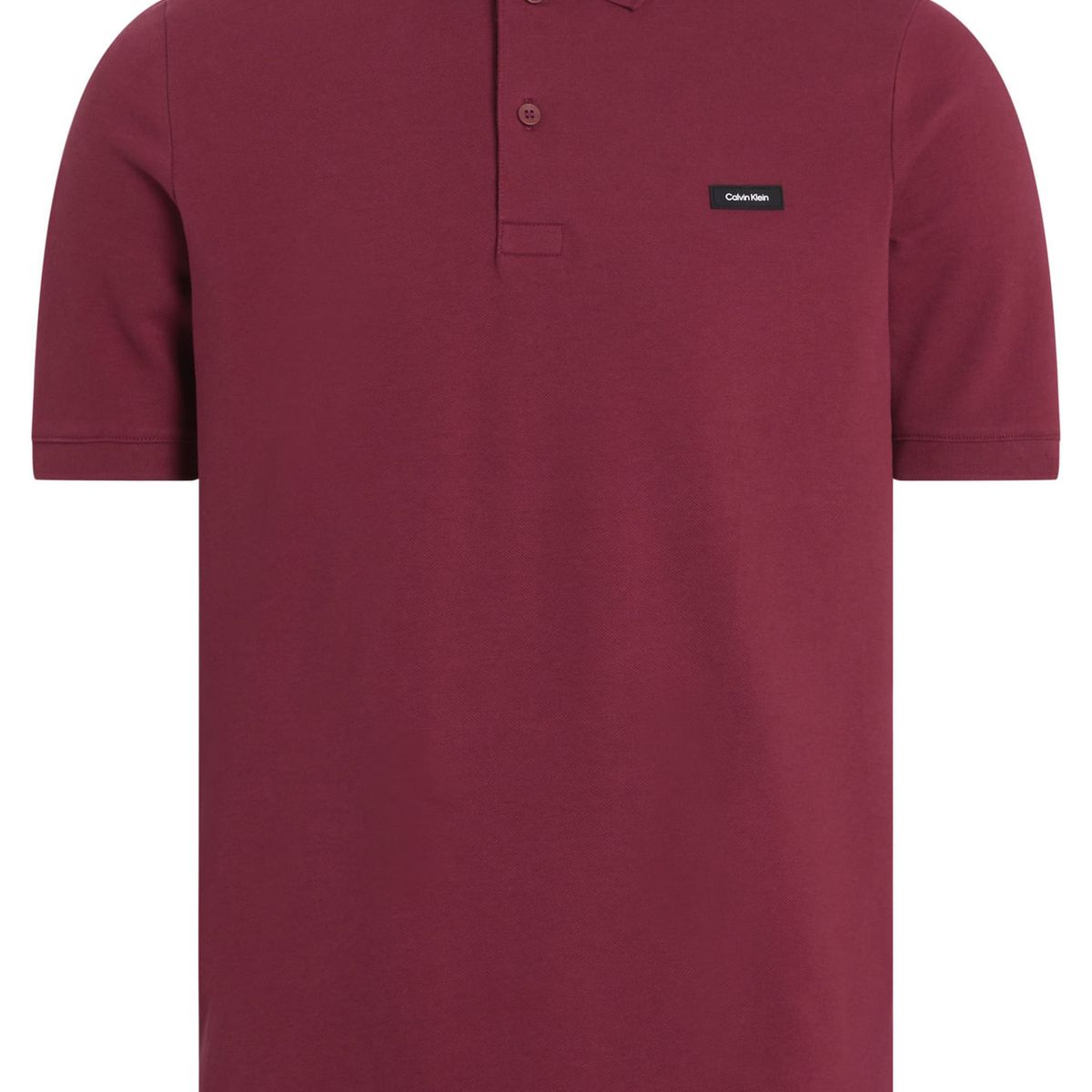 CALVIN KLEIN - POLO STRETCH PIQUE SLIM BUTTON POLO