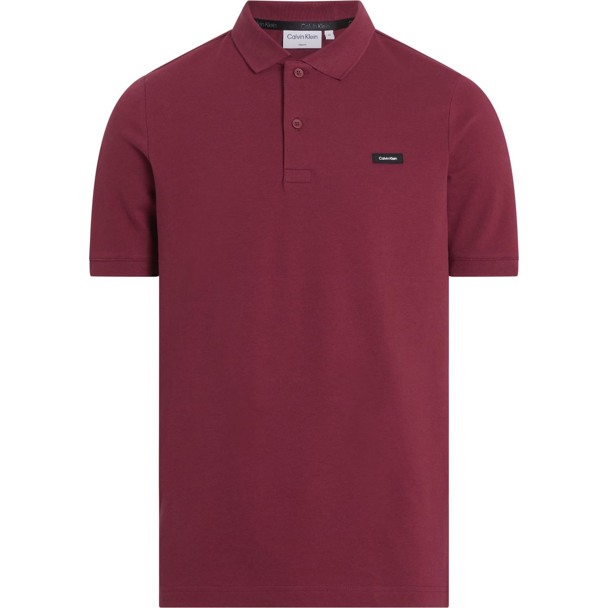 CALVIN KLEIN - POLO STRETCH PIQUE SLIM BUTTON POLO