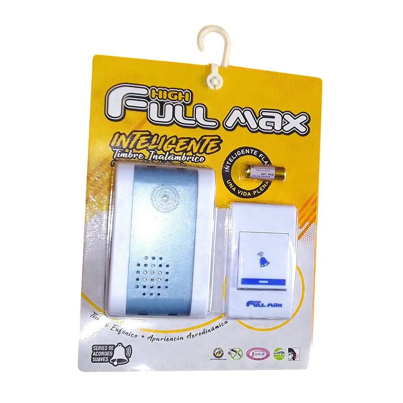 FULL MAX - Timbre Inalámbrico P Casa O Negocio Cuidar Personas Mayores